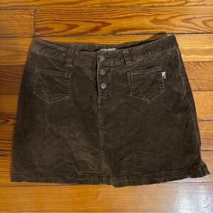 Vintage Y2K O’Neill Brown Corduroy Mini Skirt